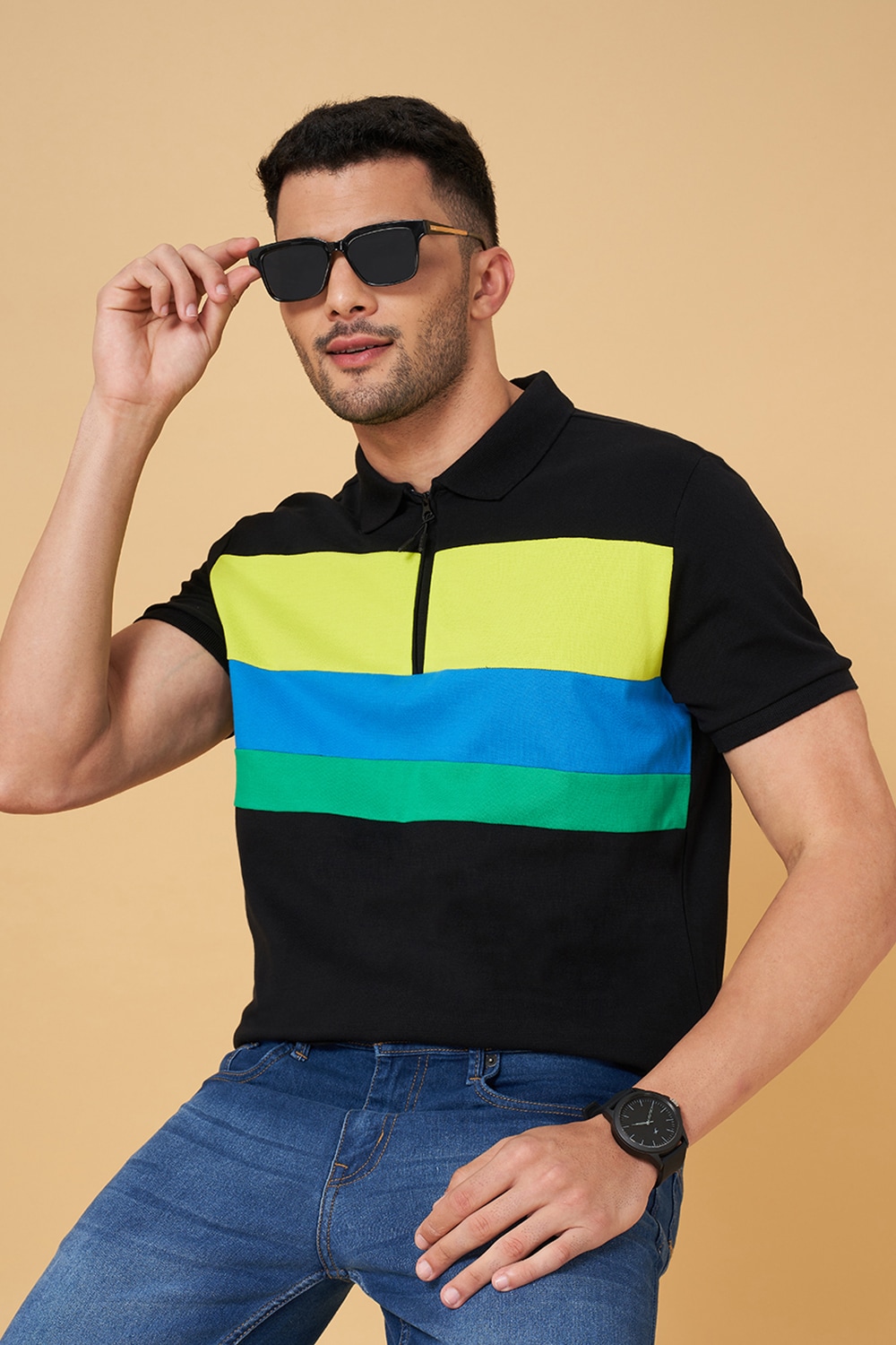 Neck Men Slim Fit T-Shirt